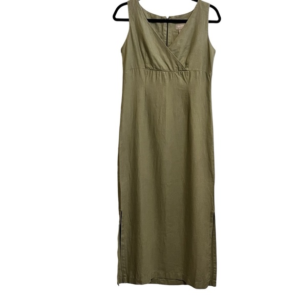 Old Navy Dresses & Skirts - Old Navy Collection 100% linen cross front Maxi Dress sleeveless Size S